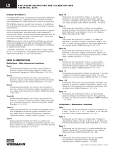 NEMA Enclosure Types: Definitions & Classifications