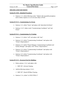 Revisions Feb 2009
