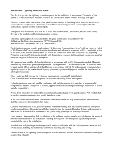 Lightning Protection System Specification | NFPA & UL Compliant