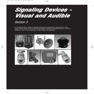 Signaling Devices - Visual and Audible
