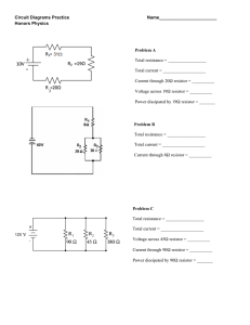 Circuit Diagrams Practice: Physics Worksheet