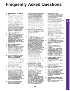 Frequently Asked Temperature Questions