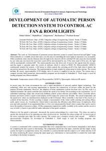 Development of automatic person detection system