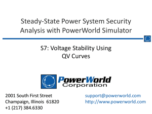 S7: Voltage Stability Using QV Curves