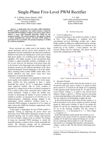 Single-Phase Five-Level PWM Rectifier Research Paper