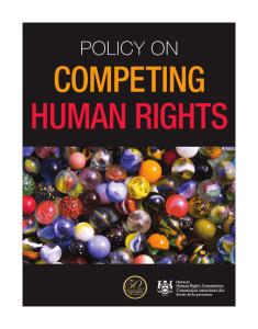 Policy on Competing Human Rights
