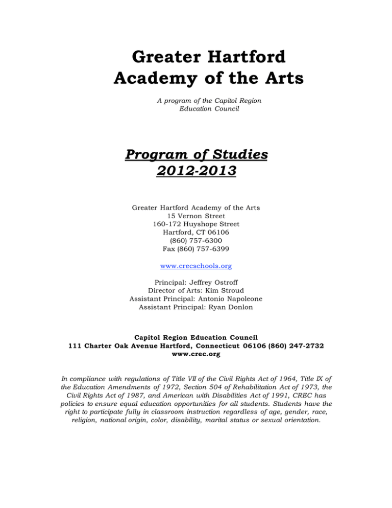 Greater Hartford Academy of the Arts