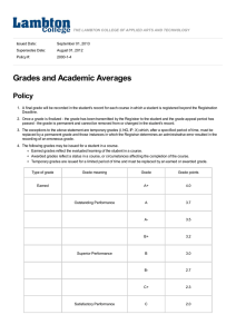 Lambton College Grading Policy: Grades & GPA Explained