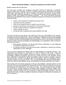 Compliance & Internal Audit Roles in Healthcare