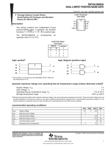 Dual 2-Input Positive-NAND Gate (Rev. A