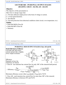 lecture 060 – push-pull output stages