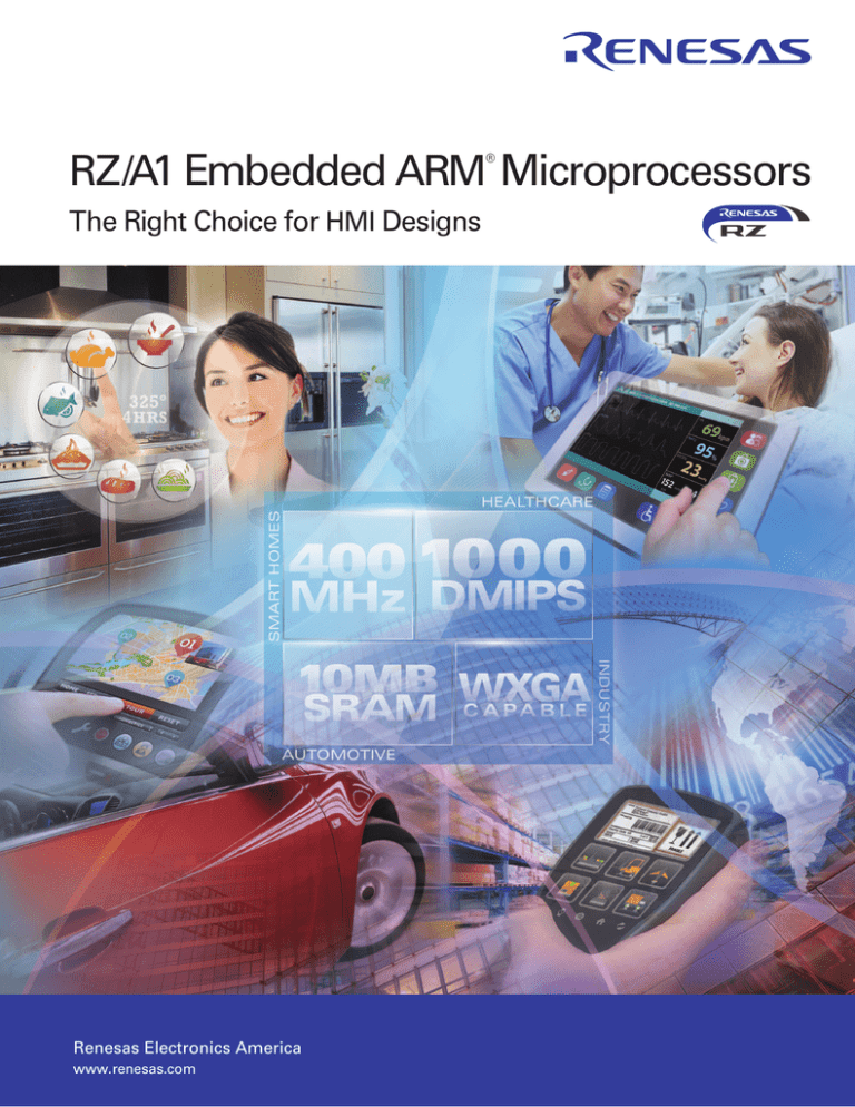 RZ/A1 Embedded ARM® Microprocessors