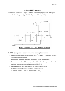 PRBS Generator: 7-Bit Design & Characteristics
