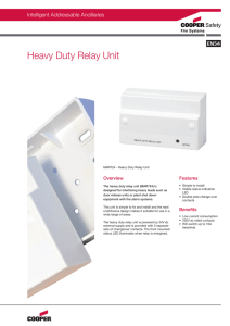 Heavy Duty Relay Unit