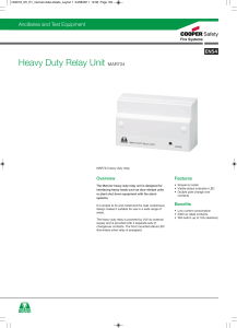 Heavy Duty Relay Unit MAR724