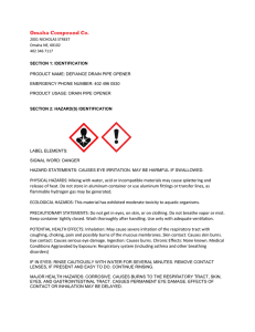 SDS - Omaha Compound Company