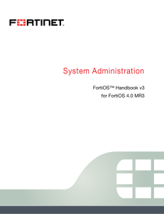 FortiGate System Administration Guide