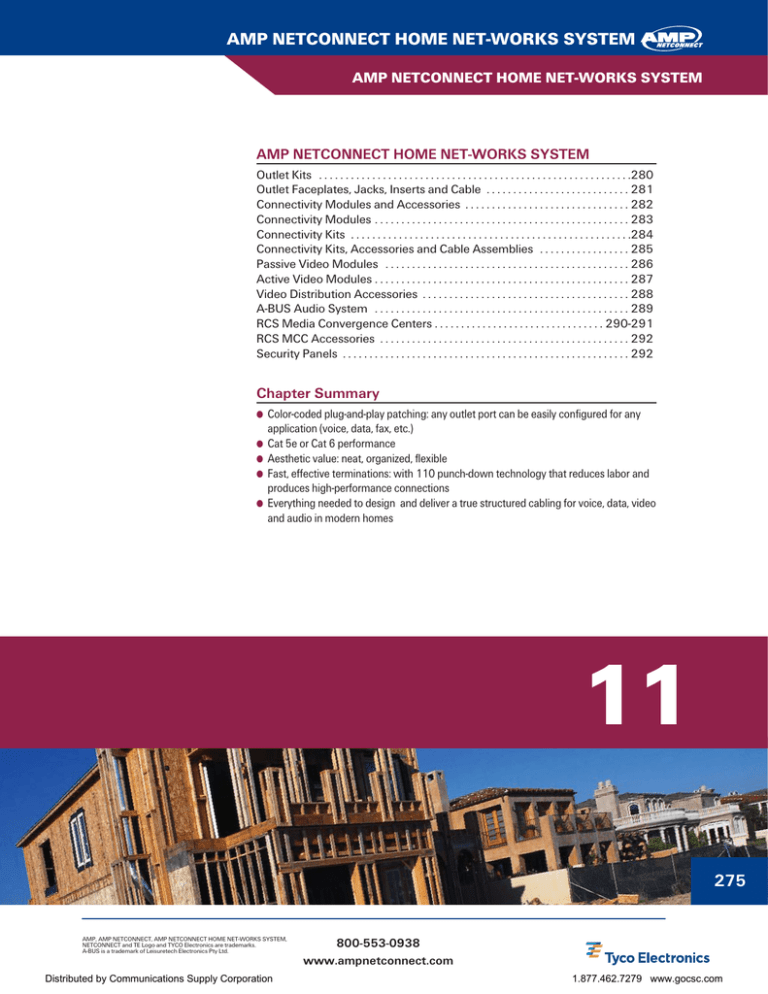 amp netconnect home networks system