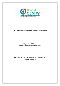 Regulation 38 Care Homes (Wales) Regulations