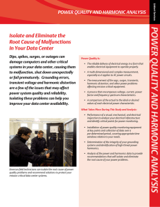power quality and harmonic analysis