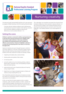 Nurturing Creativity in Early Childhood Education