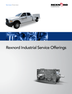 Brochure: Rexnord Industrial Service Offerings