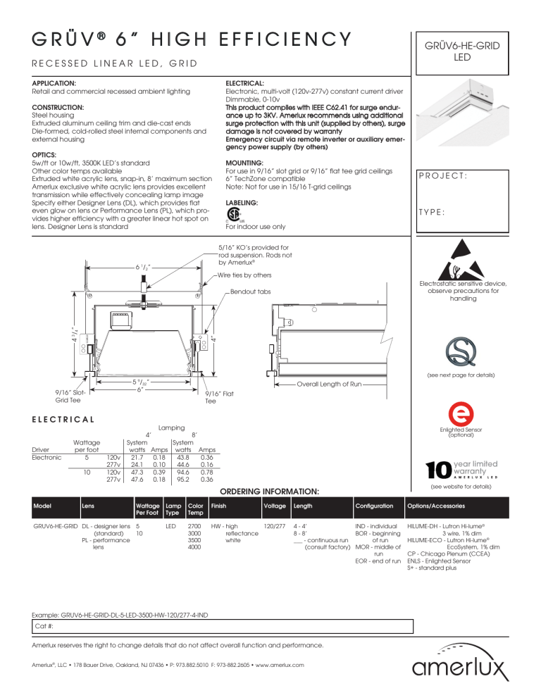 GRUV6-HE-GRID LED