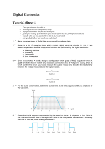 Digital Electronics Tutorial Sheet - Practice Questions