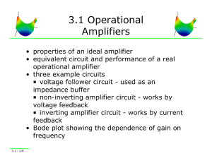 3.1 Operational Amplifiers
