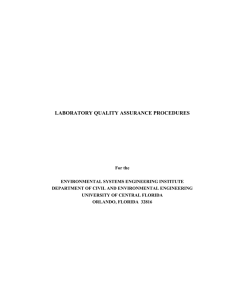 laboratory quality assurance procedures
