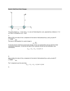 Electric Fields: Point Charges & Arc Problems