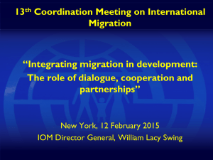 Integrating migration in national development strategies