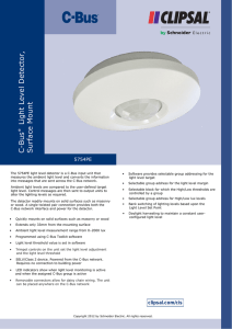 C-Bu s Light Level Detecto r, Surface Mount ®