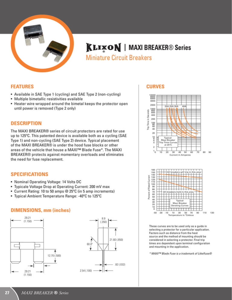 Maxi Breaker Sensata Technologies