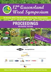 12th Queensland Weed Symposium
