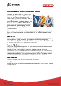 Health and Safety Representative HSR_V1