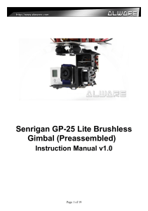 Senrigan GP-25 Lite Brushless Gimbal (Preassembled)