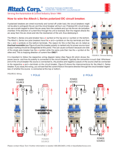 Altech L Series DC Circuit Breaker Wiring Guide