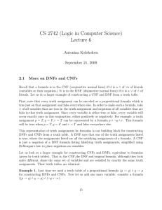 CS 2742 (Logic in Computer Science) Lecture 6