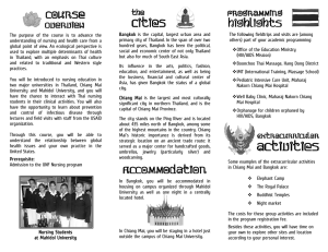 Thailand Brochure - University of North Florida