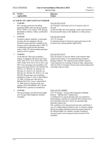 DGAC-Indonesia Airworthiness Directives List 2011