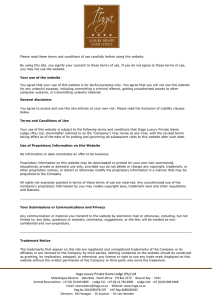 Terms and Conditions - Itaga Luxury Private Game Lodge