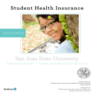 San Jose State University - Wells Fargo Insurance Services