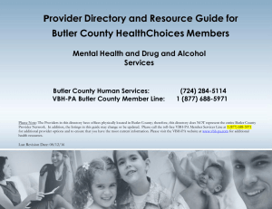 Butler County Provider Directory