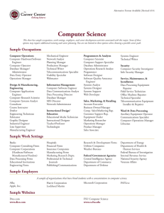 Computer Science - The Career Center