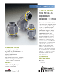 non-metallic liquidtight conduit fittings