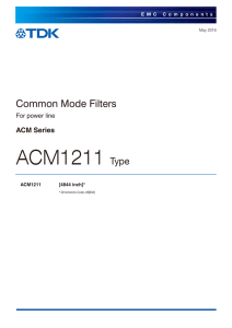 ACM1211 Type - TDK Product Center