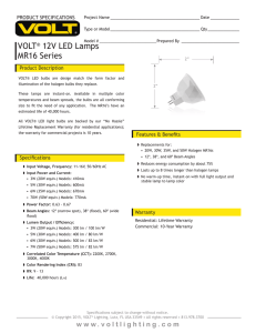VOLT® 12V LED Lamps MR16 Series
