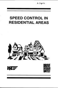 speed control in residential areas - ITE Journal