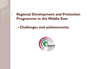 Regional Development and Protection Programme in the